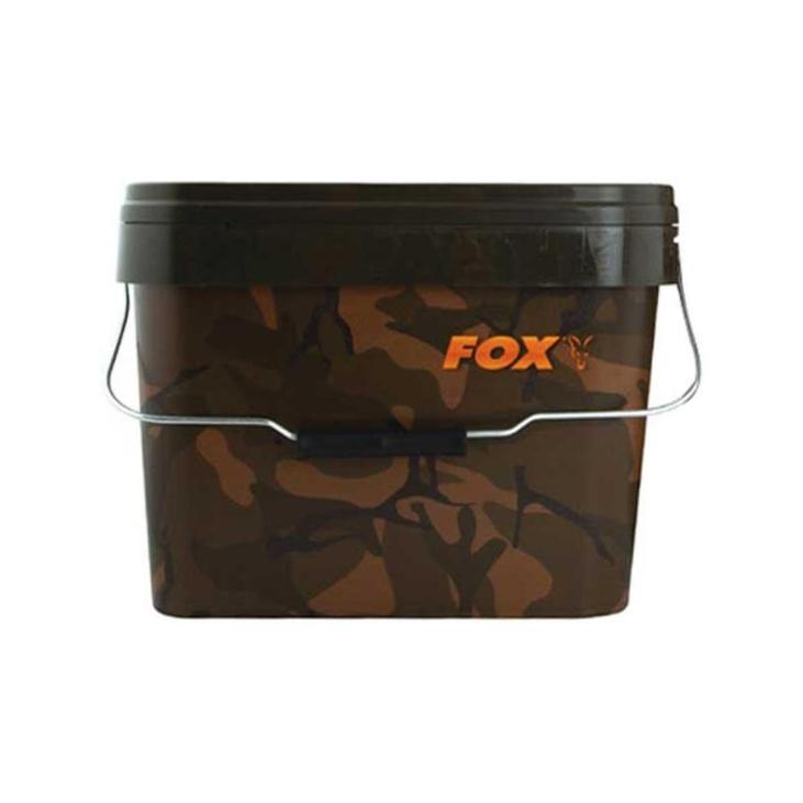 Seau A Appats Fox Camo Square Buckets 5L