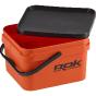 Seau Carre Rok Fishing Square Bucket 10L Couleur : Orange
